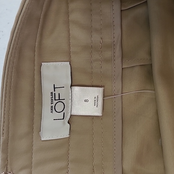NWT Ann Taylor LOFT light khahi pencil skirt size 8 - Picture 5 of 9